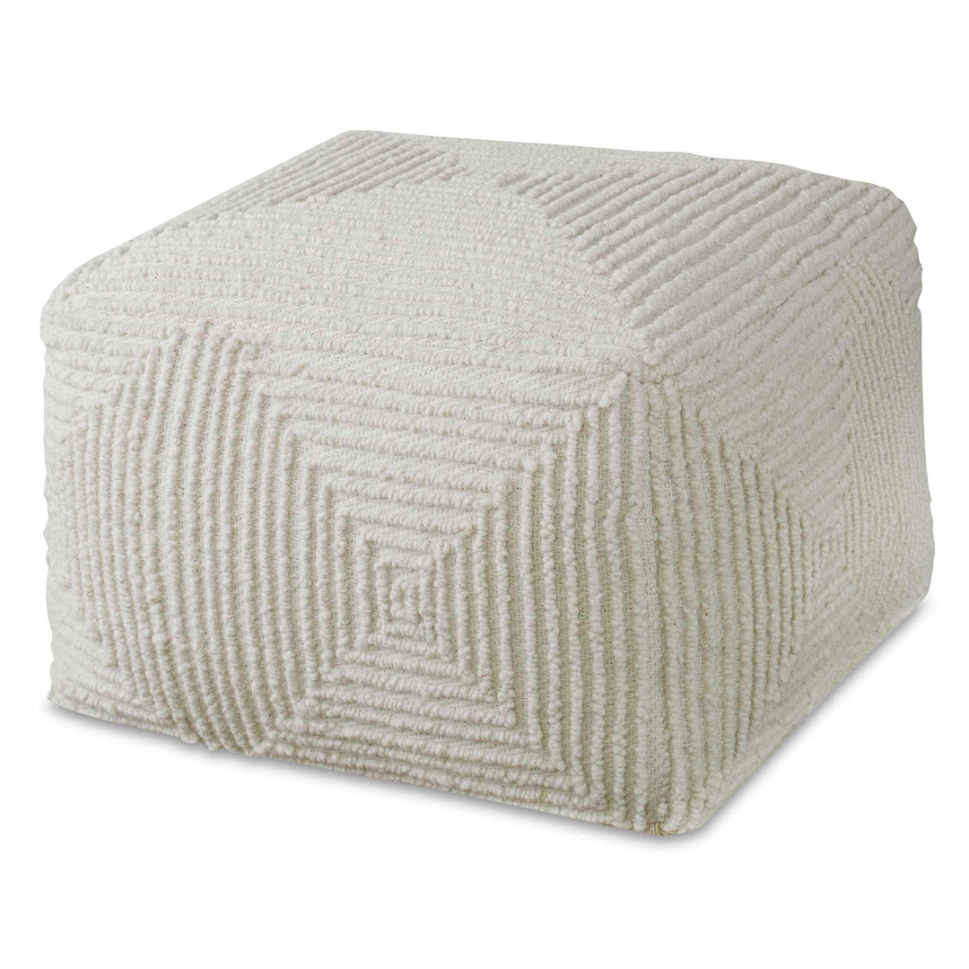 Sovanna Geometric Pouf - AmericanHomeFurniture