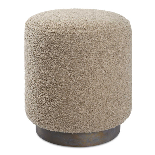 American Home Furniture Uttermost Avila Latte Round Ottoman