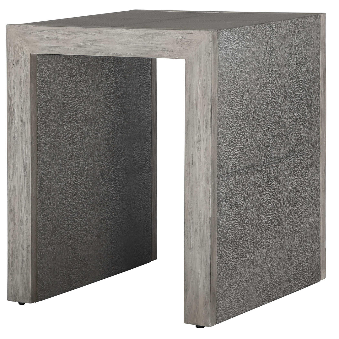 Aerina Modern Gray End Table - AmericanHomeFurniture