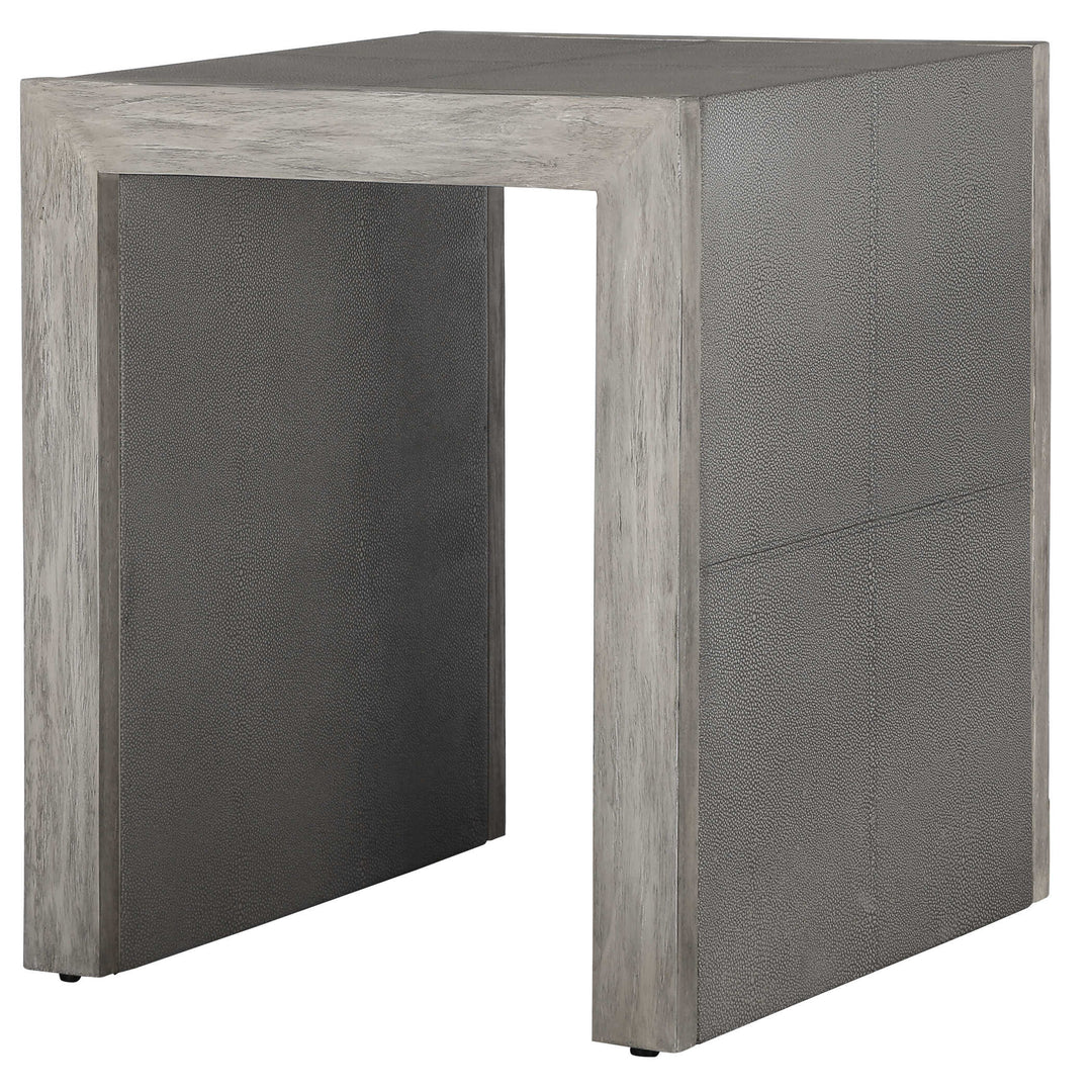 American Home Furniture Uttermost Aerina Modern Gray End Table