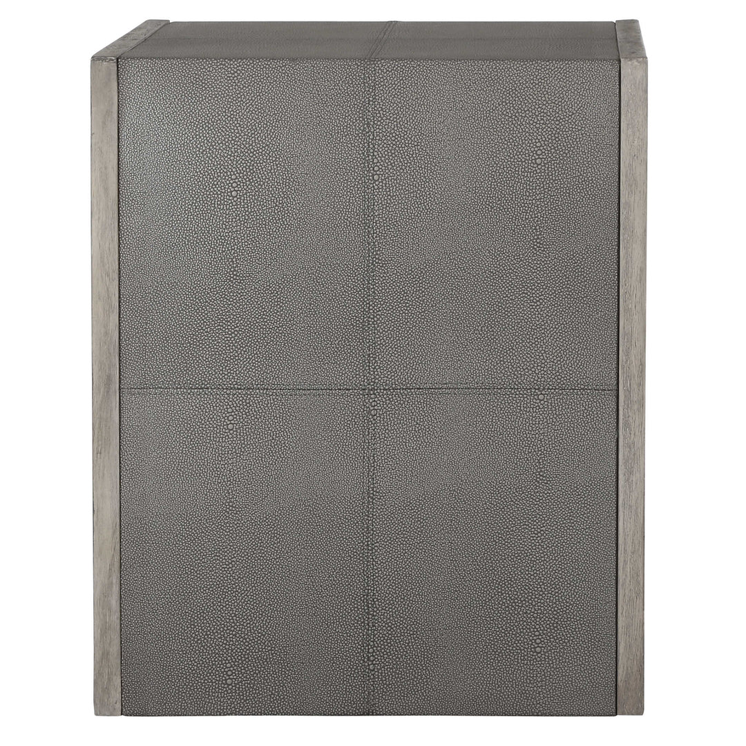 American Home Furniture Uttermost Aerina Modern Gray End Table