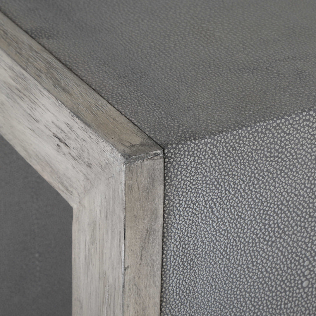American Home Furniture Uttermost Aerina Modern Gray End Table