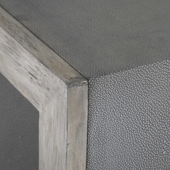 American Home Furniture Uttermost Aerina Modern Gray End Table