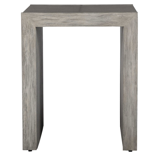 American Home Furniture Uttermost Aerina Modern Gray End Table