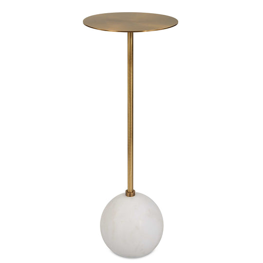 American Home Furniture Uttermost Gimlet White Drink Table