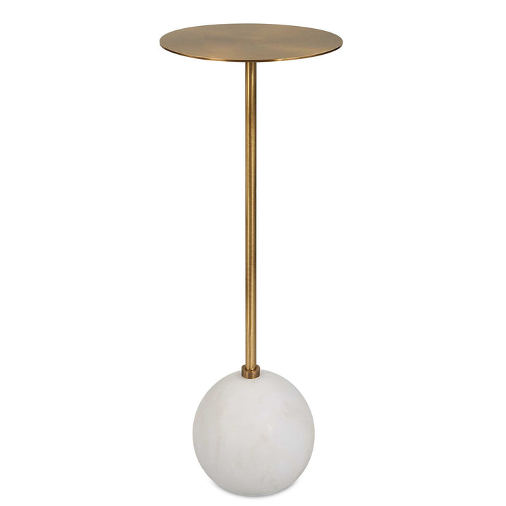 American Home Furniture Uttermost Gimlet White Drink Table