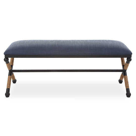 American Home Furniture Uttermost Firth Bench Navy