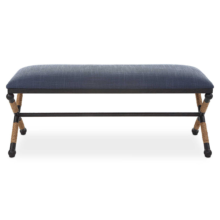 American Home Furniture Uttermost Firth Bench Navy