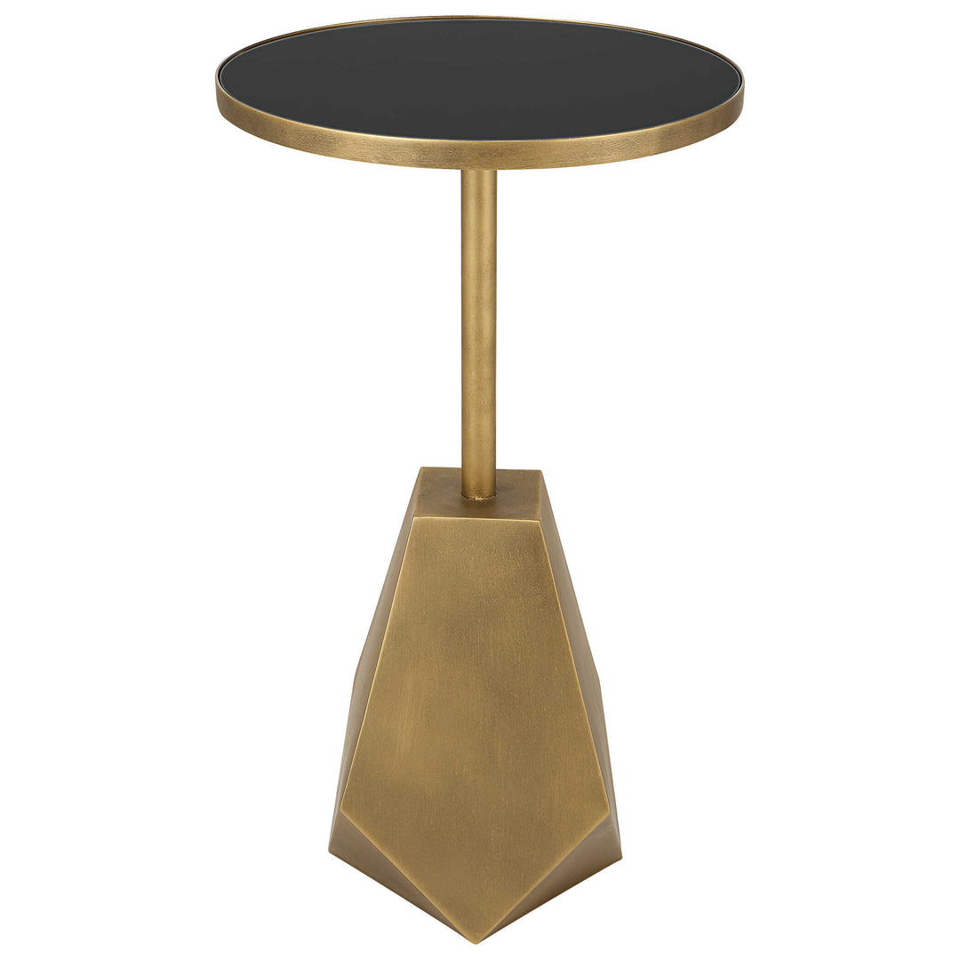 American Home Furniture Uttermost Comet Geometric Bronze Accent Table