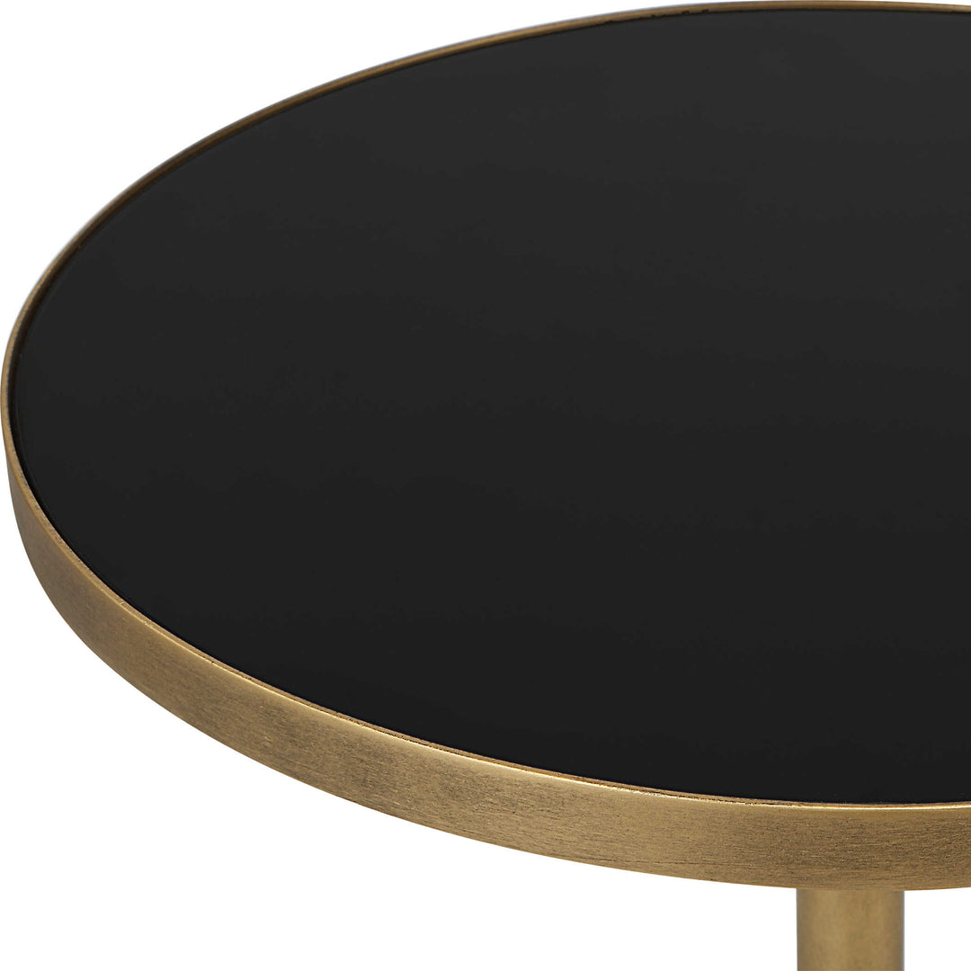 American Home Furniture Uttermost Comet Geometric Bronze Accent Table