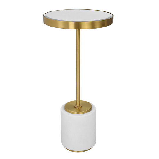 American Home Furniture Uttermost Laurier White Drink Table