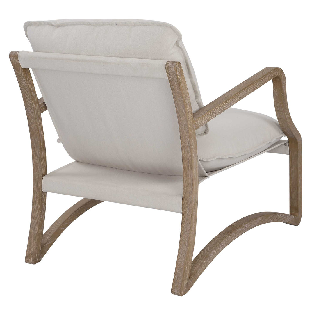 American Home Furniture Uttermost Melora Solid Oak Accent Chair