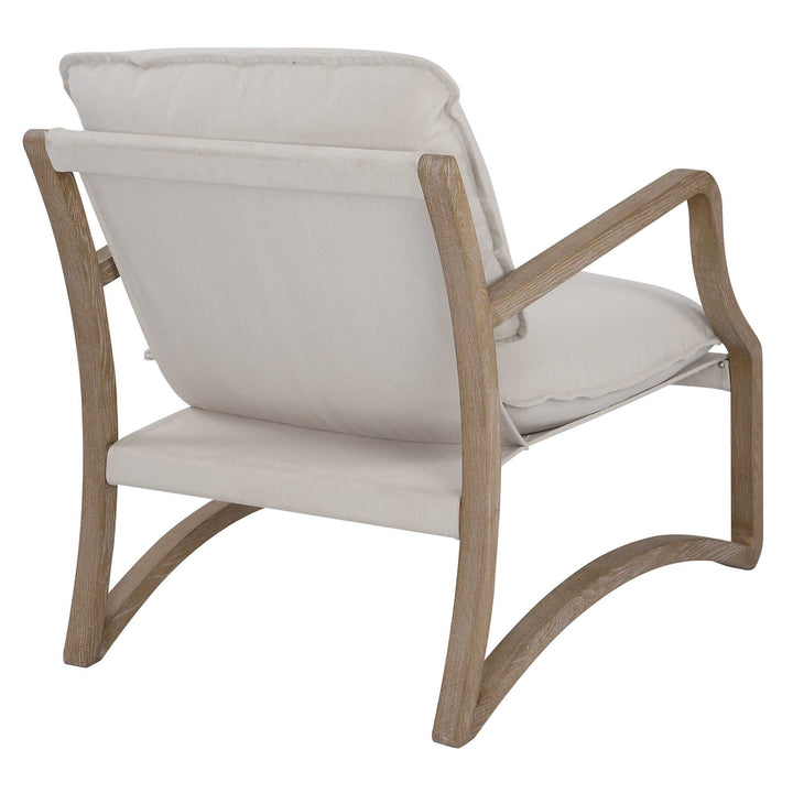 American Home Furniture Uttermost Melora Solid Oak Accent Chair