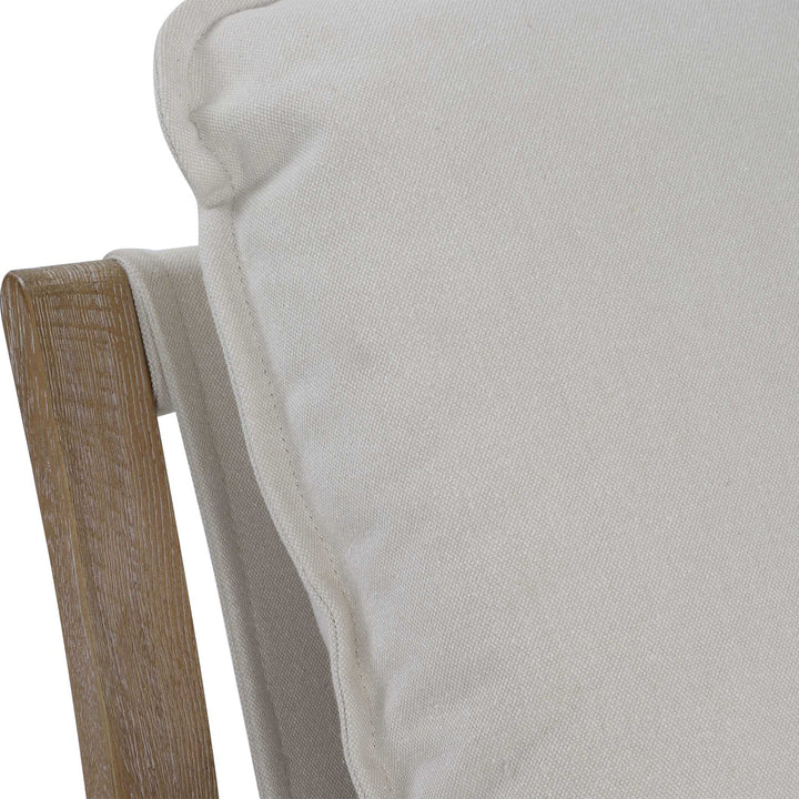 American Home Furniture Uttermost Melora Solid Oak Accent Chair