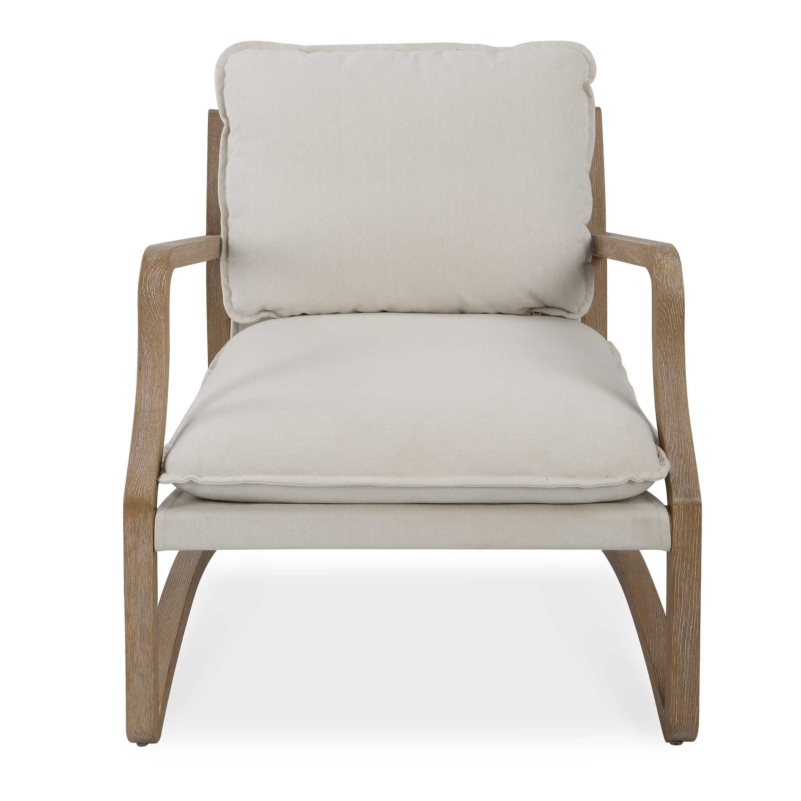 American Home Furniture Uttermost Melora Solid Oak Accent Chair