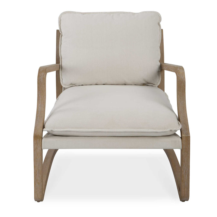 American Home Furniture Uttermost Melora Solid Oak Accent Chair