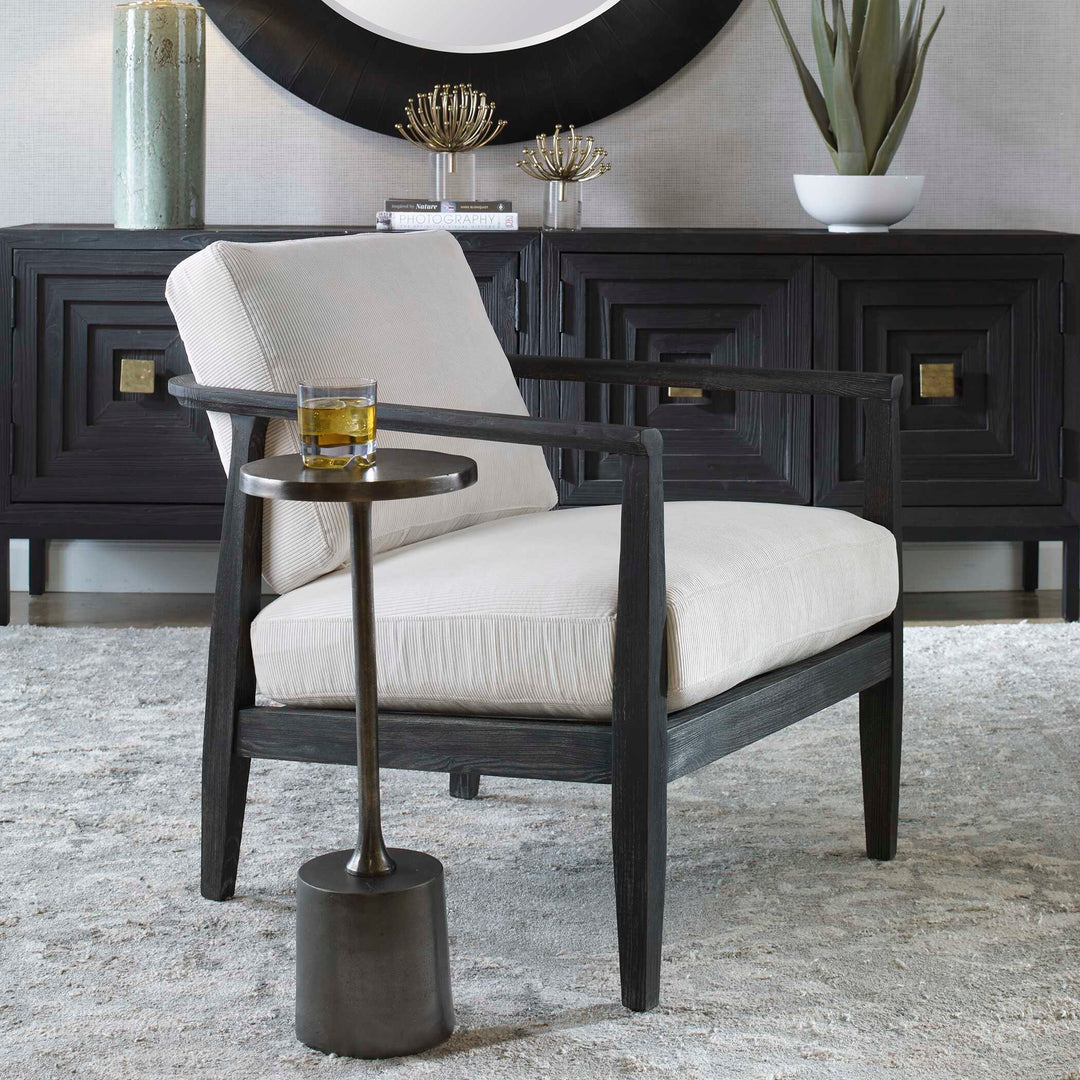 American Home Furniture Uttermost Brunei White Accent Chair