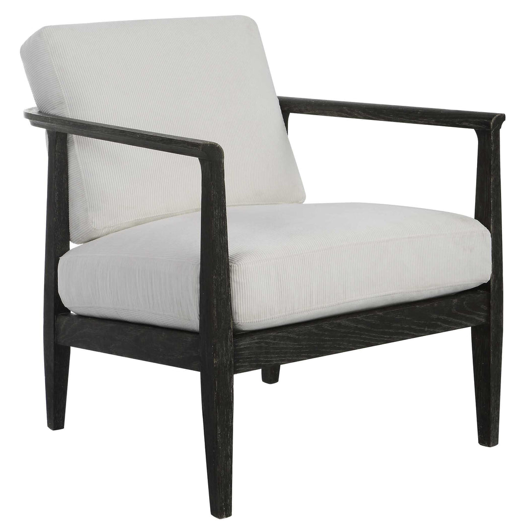 Brunei White Accent Chair - AmericanHomeFurniture