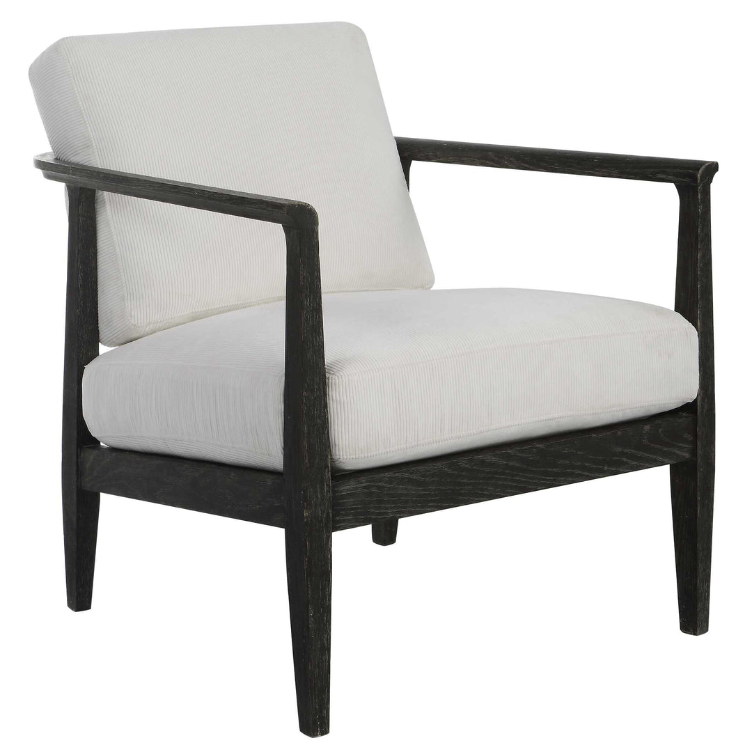 American Home Furniture Uttermost Brunei White Accent Chair