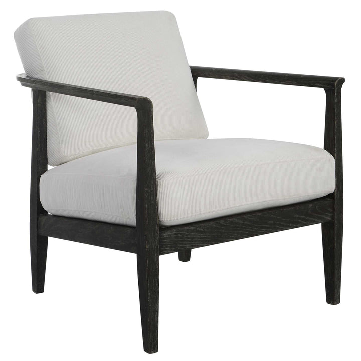 American Home Furniture Uttermost Brunei White Accent Chair