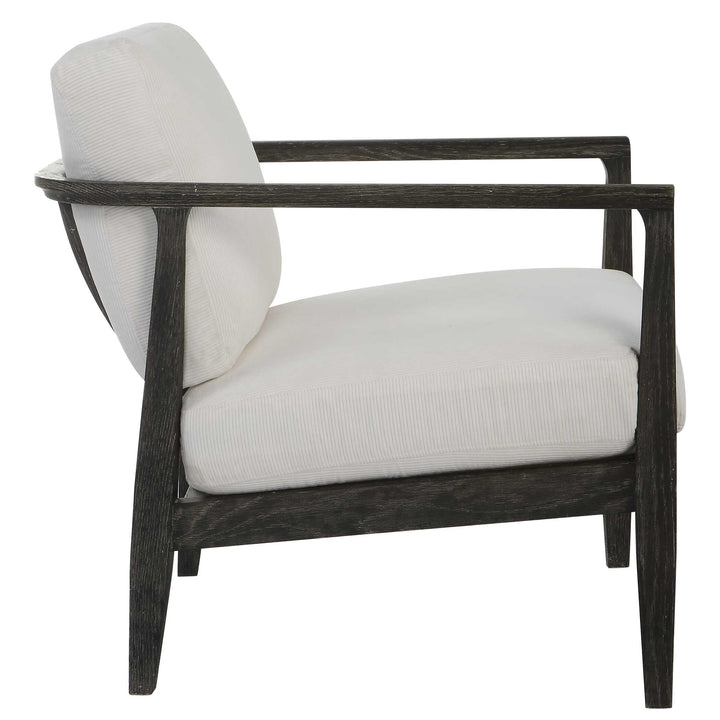 American Home Furniture Uttermost Brunei White Accent Chair