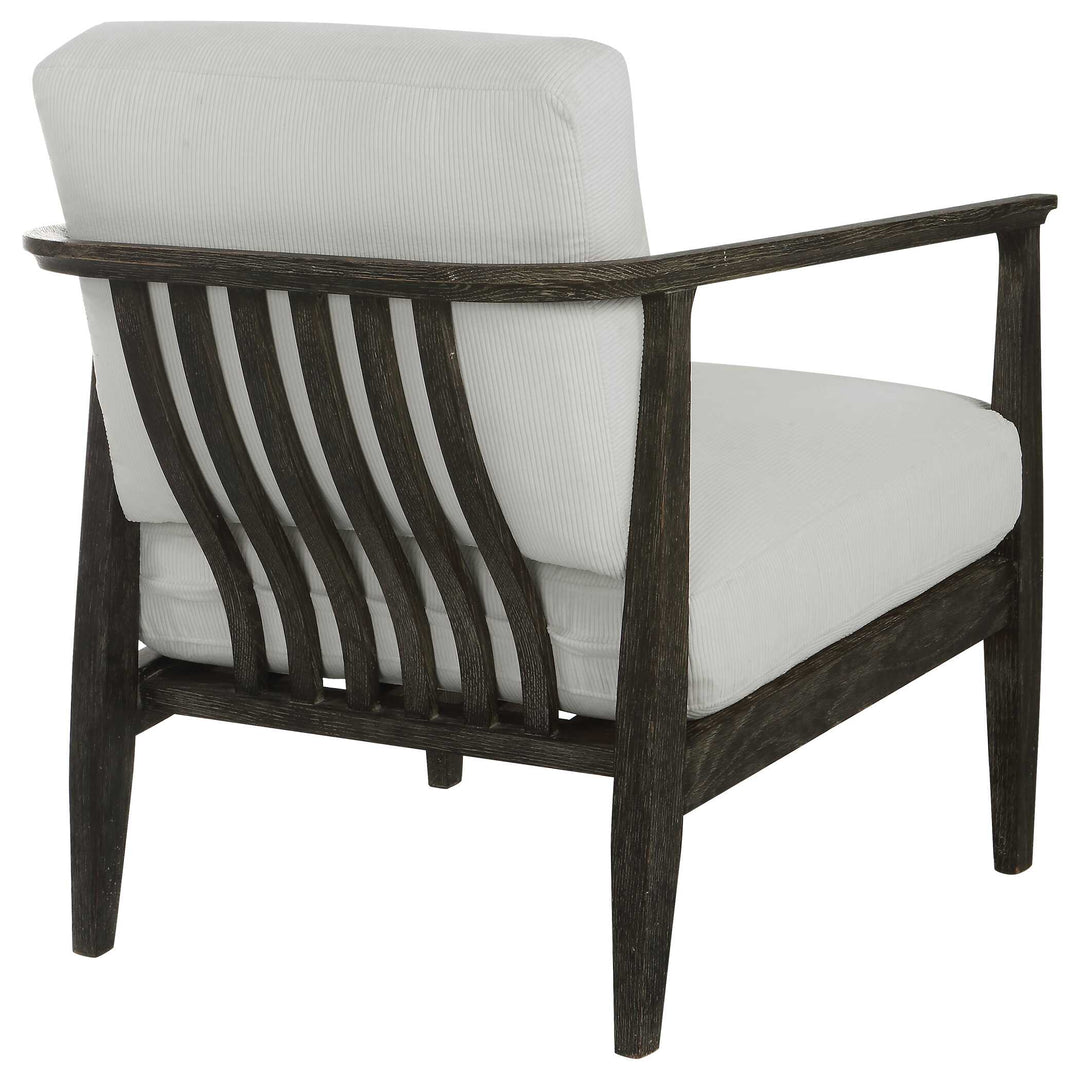 American Home Furniture Uttermost Brunei White Accent Chair