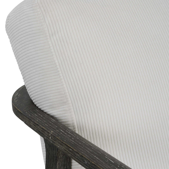 American Home Furniture Uttermost Brunei White Accent Chair