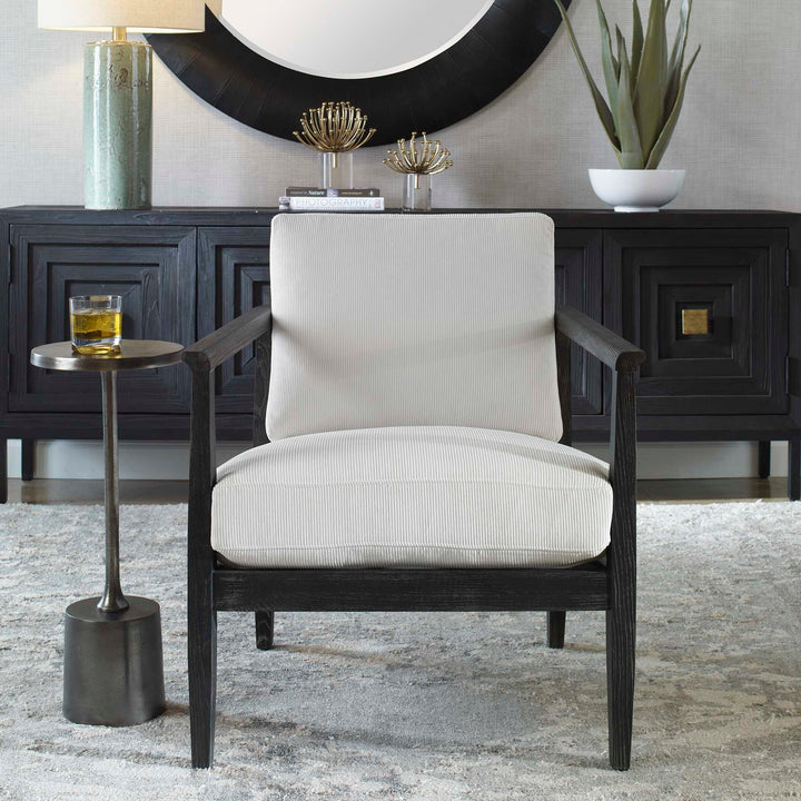 American Home Furniture Uttermost Brunei White Accent Chair