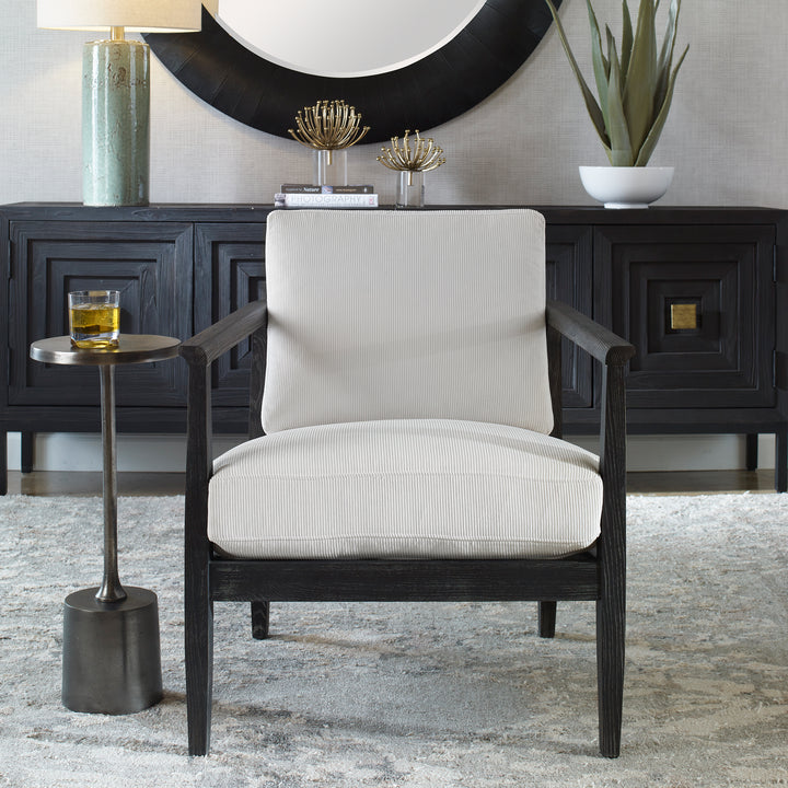 American Home Furniture Uttermost Brunei White Accent Chair