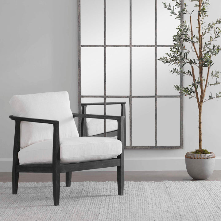 American Home Furniture Uttermost Brunei White Accent Chair