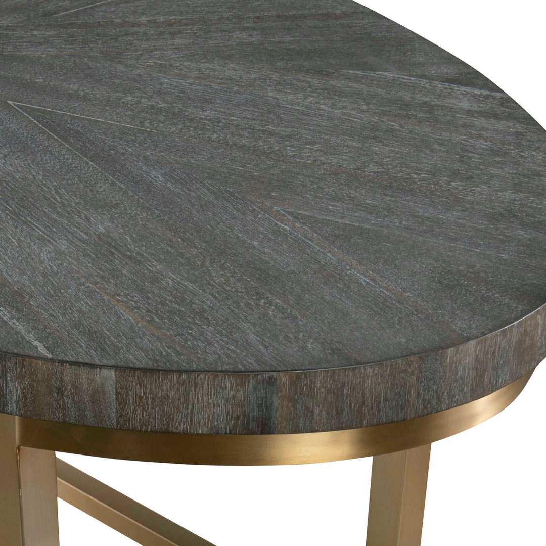 American Home Furniture Uttermost Taja Walnut Oval Desk