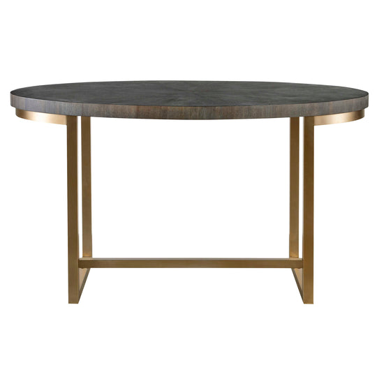 American Home Furniture Uttermost Taja Walnut Oval Desk