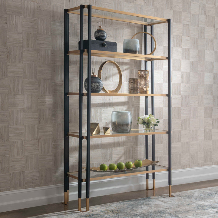 American Home Furniture Uttermost Kentmore Modern Etagere