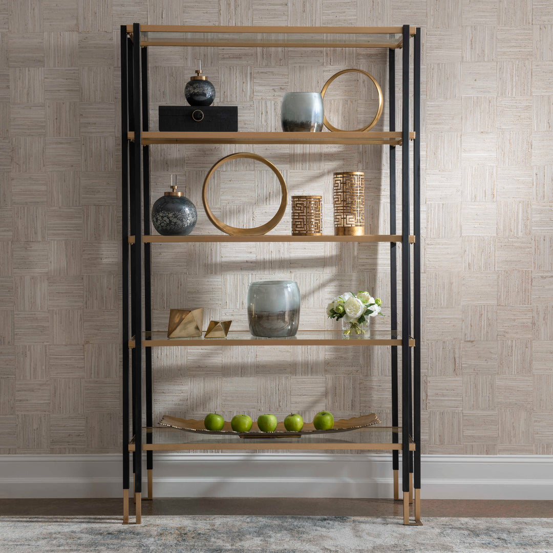 American Home Furniture Uttermost Kentmore Modern Etagere