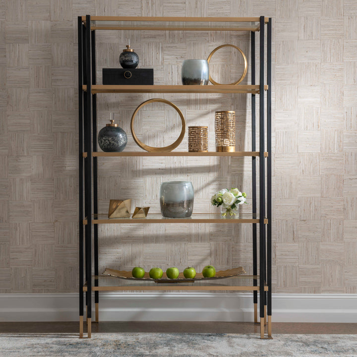 American Home Furniture Uttermost Kentmore Modern Etagere