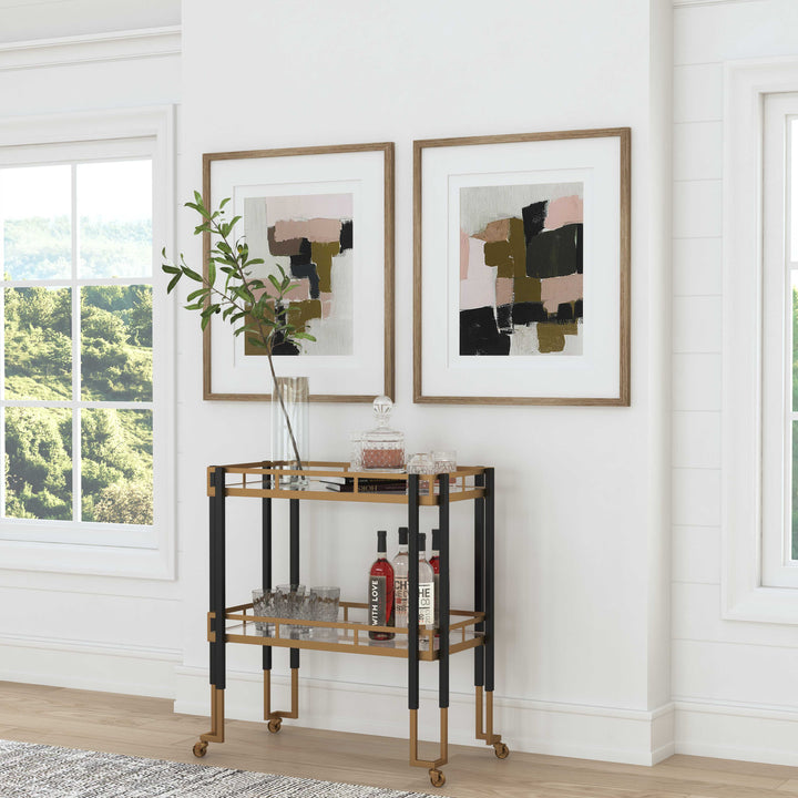 American Home Furniture Uttermost Kentmore Modern Bar Cart