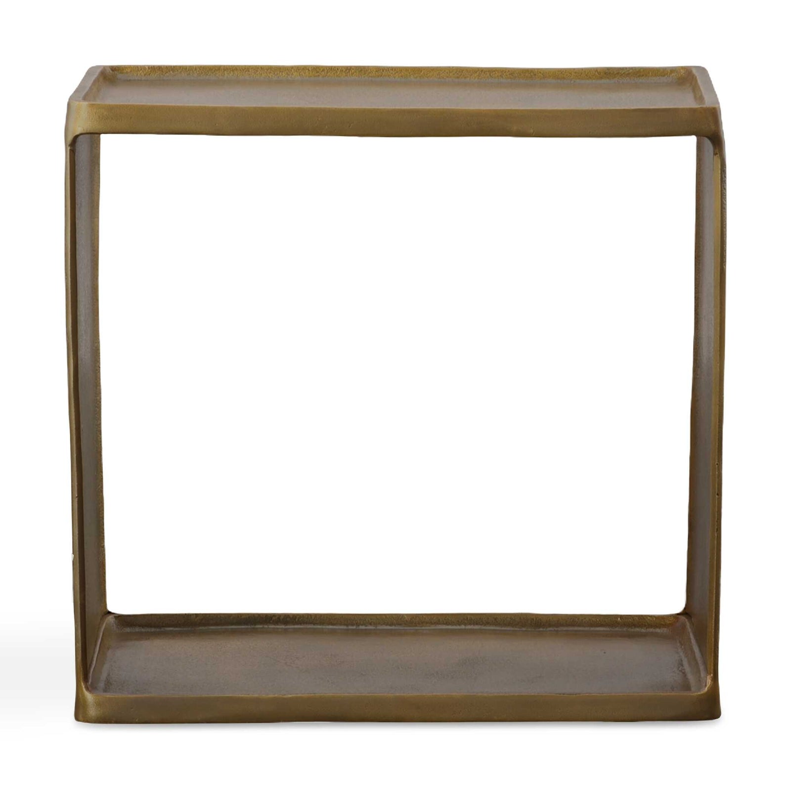 American Home Furniture Uttermost Derwent Antique Brass Side Table