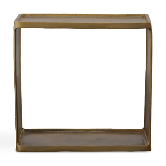 American Home Furniture Uttermost Derwent Antique Brass Side Table