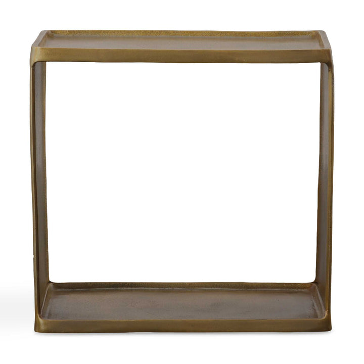 American Home Furniture Uttermost Derwent Antique Brass Side Table