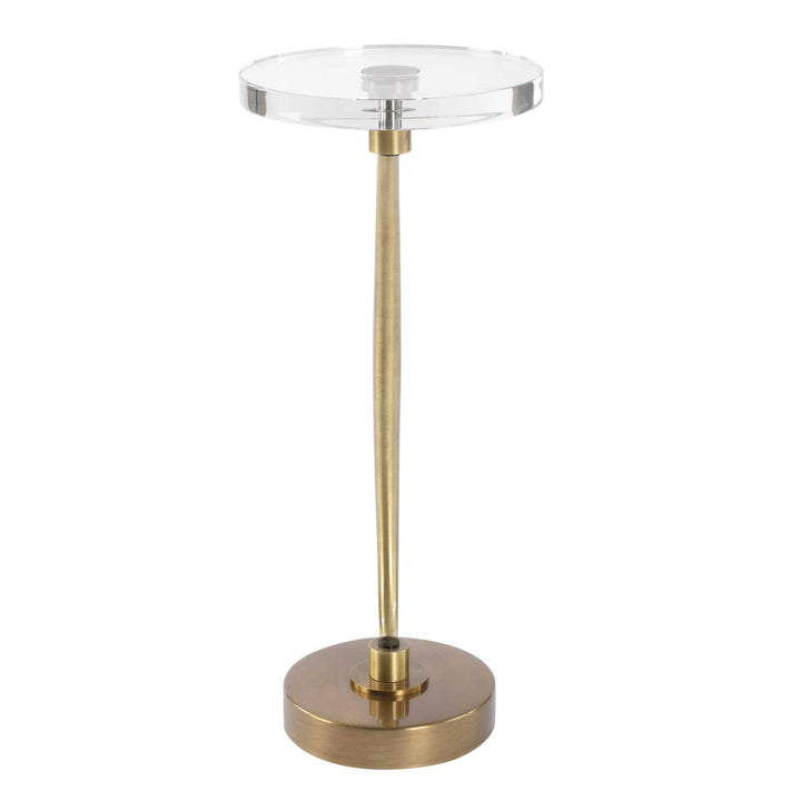 American Home Furniture Uttermost Waveney Brass Drink Table