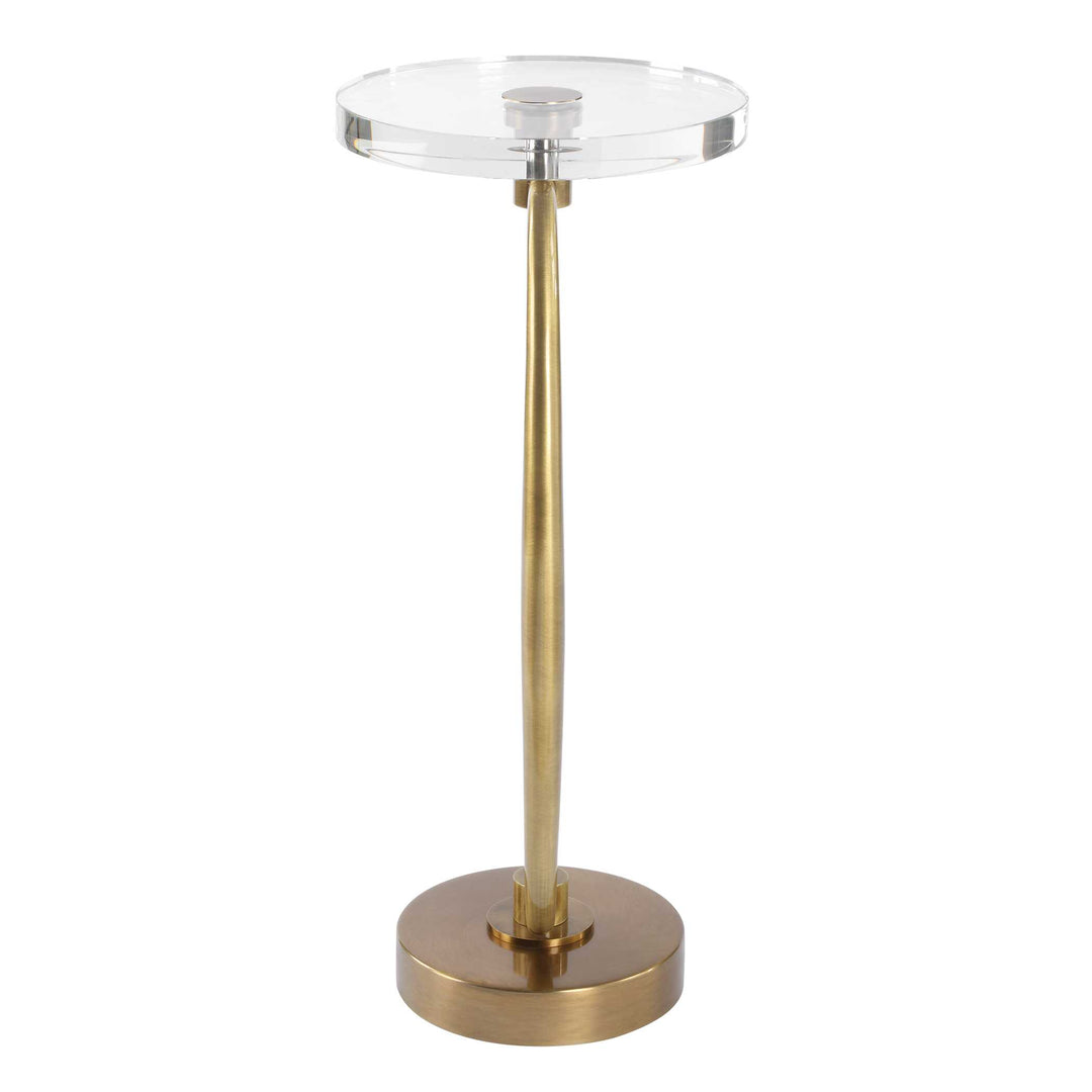 American Home Furniture Uttermost Waveney Brass Drink Table