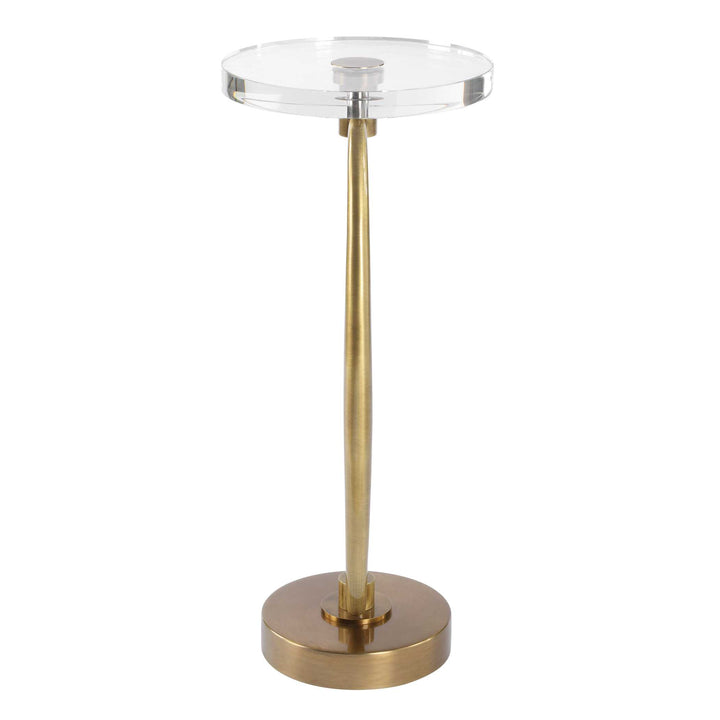 American Home Furniture Uttermost Waveney Brass Drink Table