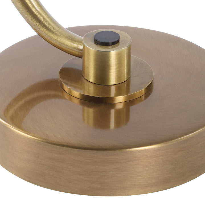 American Home Furniture Uttermost Waveney Brass Drink Table