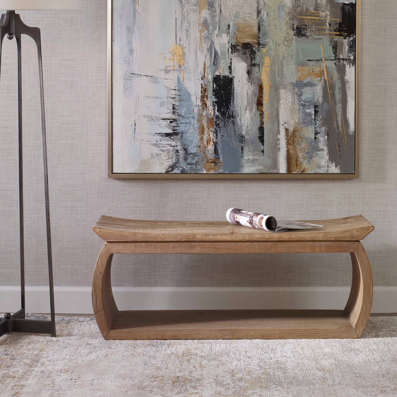 American Home Furniture Uttermost Connor Reclaimed Wood Bench