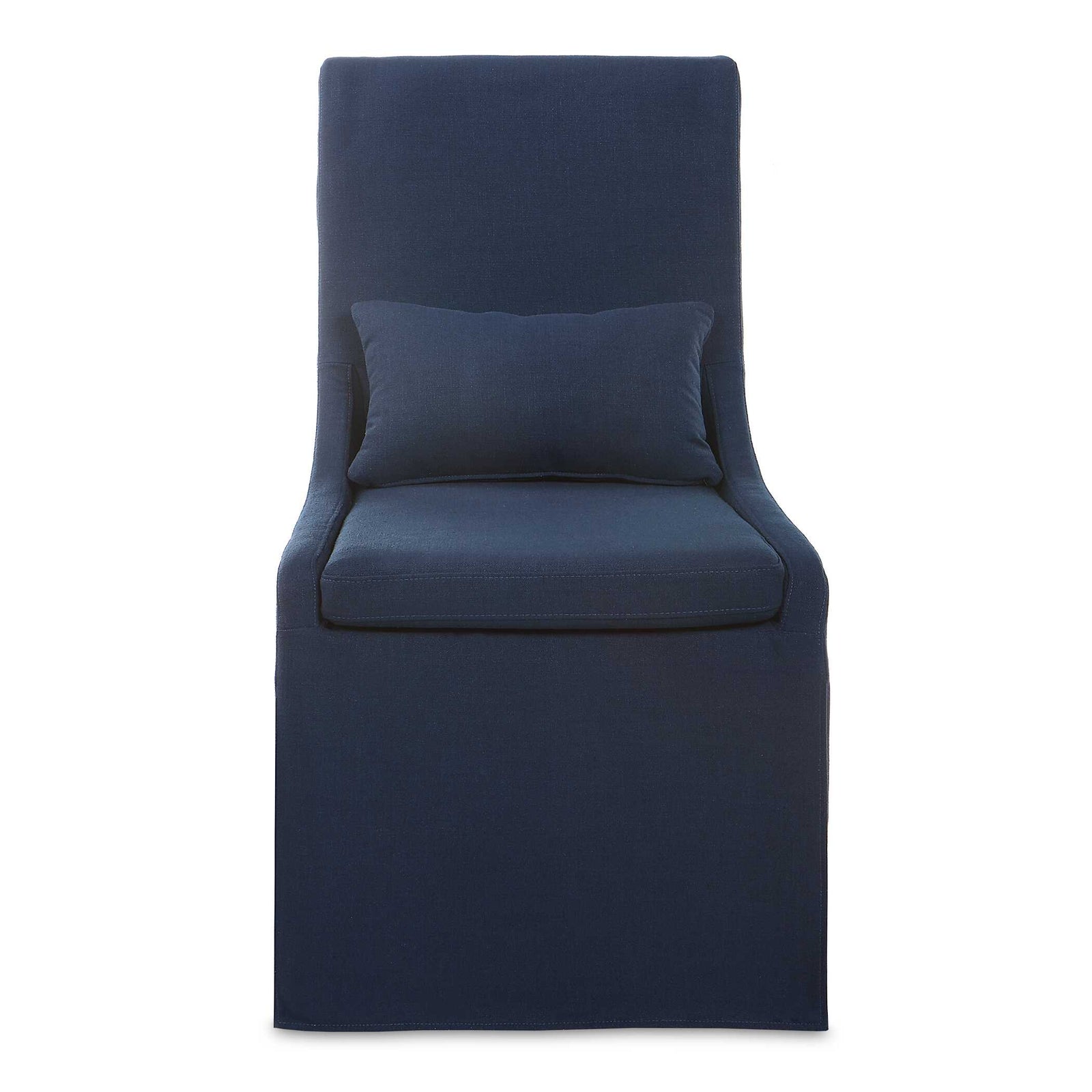 American Home Furniture Uttermost Coley Denim Armless Chair