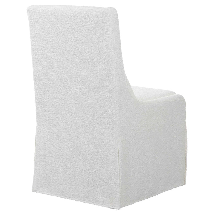 American Home Furniture Uttermost Coley White Armless Chair