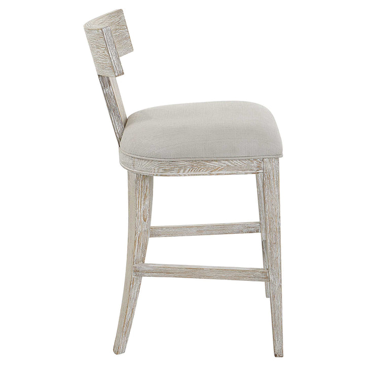 American Home Furniture Uttermost Idris White Counter Stool