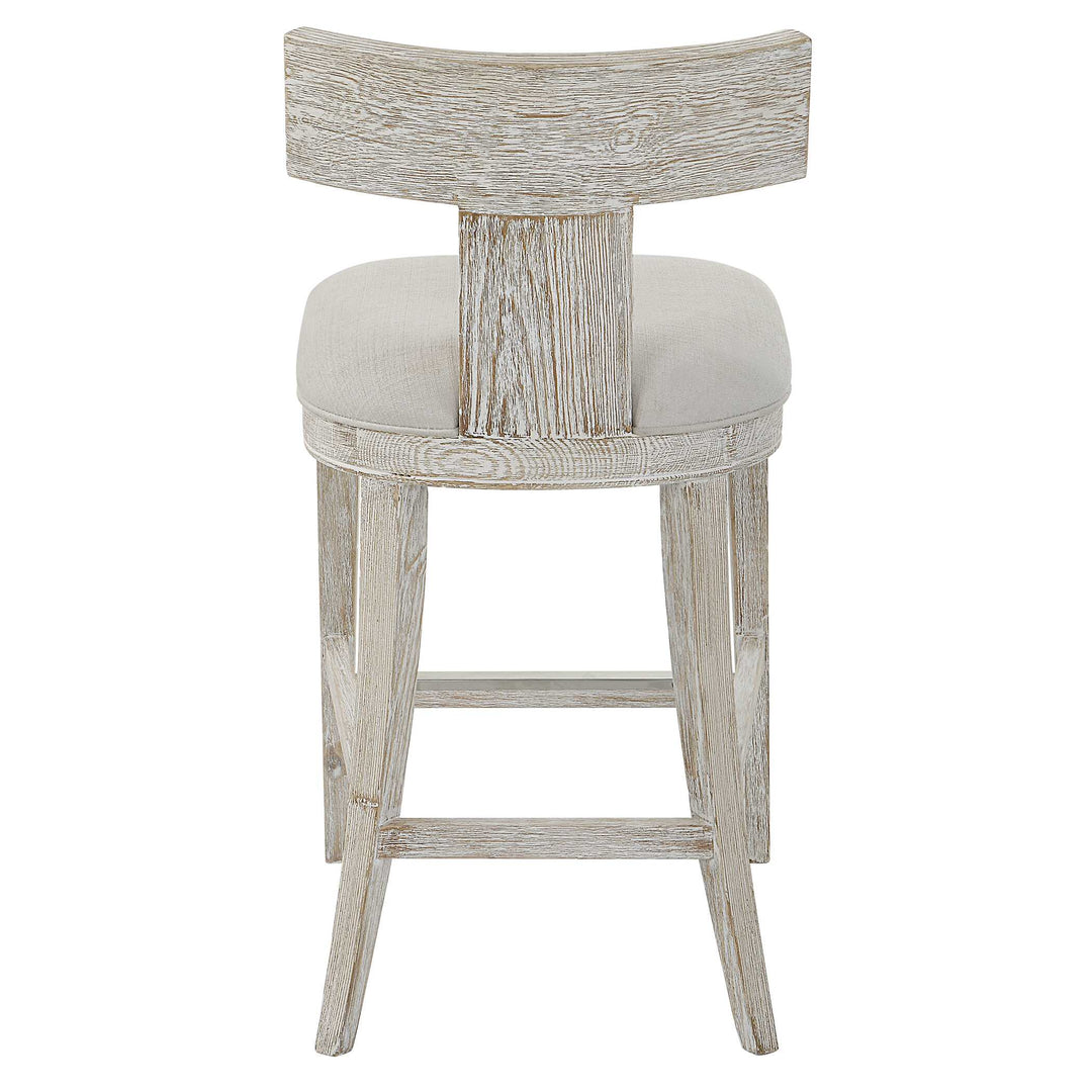 American Home Furniture Uttermost Idris White Counter Stool