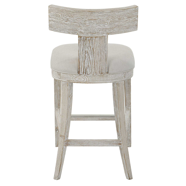 American Home Furniture Uttermost Idris White Counter Stool