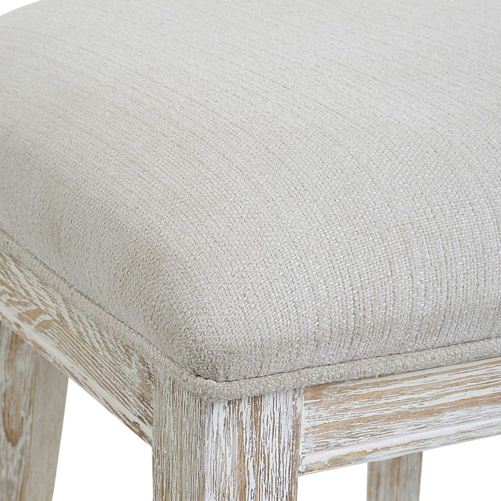 American Home Furniture Uttermost Idris White Counter Stool